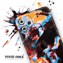 Liquid Abstract Paint V34  - Protective Skin Wrap & Decal – Compatible with iPhone SE to iPhone 17 Pro Max (All Models)