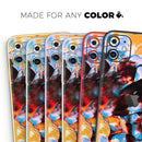 Liquid Abstract Paint V34  - Protective Skin Wrap & Decal – Compatible with iPhone SE to iPhone 17 Pro Max (All Models)