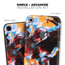 Liquid Abstract Paint V34 - Skin-Kit for the Apple iPhone XR, XS MAX, XS/X, 8/8+, 7/7+, 5/5S/SE (All iPhones Available)