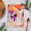 Liquid Abstract Paint V35 - Full Body Skin Decal for the Apple iPad Pro 12.9", 11", 10.5", 9.7", Air or Mini (All Models Available)