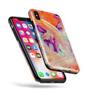 Liquid Abstract Paint V35 - iPhone X Swappable Hybrid Case