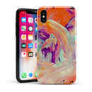 Liquid Abstract Paint V35 - iPhone X Swappable Hybrid Case