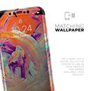 Liquid Abstract Paint V35 - Protective Skin Wrap & Decal – Compatible with iPhone SE to iPhone 17 Pro Max (All Models)
