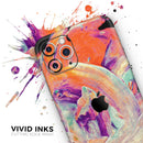 Liquid Abstract Paint V35 - Protective Skin Wrap & Decal – Compatible with iPhone SE to iPhone 17 Pro Max (All Models)