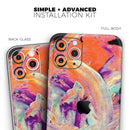 Liquid Abstract Paint V35 - Protective Skin Wrap & Decal – Compatible with iPhone SE to iPhone 17 Pro Max (All Models)