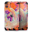 Liquid Abstract Paint V35 - Protective Skin Wrap & Decal – Compatible with iPhone SE to iPhone 17 Pro Max (All Models)