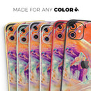 Liquid Abstract Paint V35 - Protective Skin Wrap & Decal – Compatible with iPhone SE to iPhone 17 Pro Max (All Models)