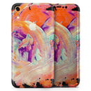 Liquid Abstract Paint V35 - Skin-Kit for the Apple iPhone XR, XS MAX, XS/X, 8/8+, 7/7+, 5/5S/SE (All iPhones Available)