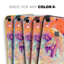 Liquid Abstract Paint V35 - Skin-Kit for the Apple iPhone XR, XS MAX, XS/X, 8/8+, 7/7+, 5/5S/SE (All iPhones Available)