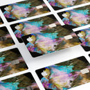 Liquid Abstract Paint V36 - Premium Protective Decal Skin-Kit for the Apple Credit Card