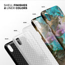 Liquid Abstract Paint V36 - iPhone X Swappable Hybrid Case