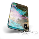 Liquid Abstract Paint V36 - iPhone X Swappable Hybrid Case
