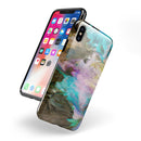 Liquid Abstract Paint V36 - iPhone X Swappable Hybrid Case