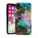Liquid Abstract Paint V36 - iPhone X Swappable Hybrid Case