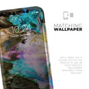 Liquid Abstract Paint V36 - Protective Skin Wrap & Decal – Compatible with iPhone SE to iPhone 17 Pro Max (All Models)