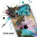 Liquid Abstract Paint V36 - Protective Skin Wrap & Decal – Compatible with iPhone SE to iPhone 17 Pro Max (All Models)