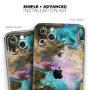 Liquid Abstract Paint V36 - Protective Skin Wrap & Decal – Compatible with iPhone SE to iPhone 17 Pro Max (All Models)