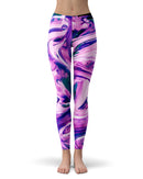 Liquid Abstract Paint V37 - All Over Print Womens Leggings / Yoga or Workout Pants