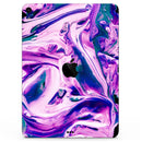 Liquid Abstract Paint V37 - Full Body Skin Decal for the Apple iPad Pro 12.9", 11", 10.5", 9.7", Air or Mini (All Models Available)