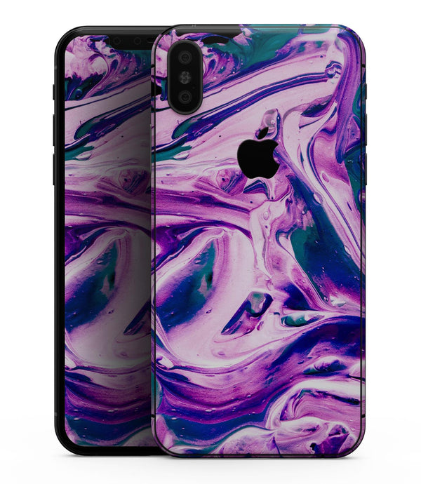 Liquid Abstract Paint V37 - iPhone XS MAX, XS/X, 8/8+, 7/7+, 5/5S/SE Skin-Kit (All iPhones Available)