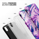 Liquid Abstract Paint V37 - iPhone X Swappable Hybrid Case