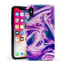 Liquid Abstract Paint V37 - iPhone X Swappable Hybrid Case