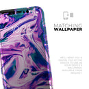 Liquid Abstract Paint V37 - Protective Skin Wrap & Decal – Compatible with iPhone SE to iPhone 17 Pro Max (All Models)