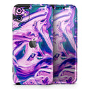 Liquid Abstract Paint V37 - Protective Skin Wrap & Decal – Compatible with iPhone SE to iPhone 17 Pro Max (All Models)
