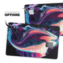 Liquid Abstract Paint V38 - Premium Protective Decal Skin-Kit for the Apple Credit Card