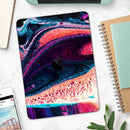 Liquid Abstract Paint V38 - Full Body Skin Decal for the Apple iPad Pro 12.9", 11", 10.5", 9.7", Air or Mini (All Models Available)