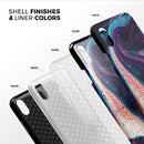 Liquid Abstract Paint V38 - iPhone X Swappable Hybrid Case