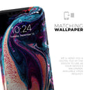 Liquid Abstract Paint V38 - Protective Skin Wrap & Decal – Compatible with iPhone SE to iPhone 17 Pro Max (All Models)
