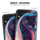Liquid Abstract Paint V38 - Skin-Kit for the Apple iPhone XR, XS MAX, XS/X, 8/8+, 7/7+, 5/5S/SE (All iPhones Available)