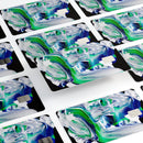 Liquid Abstract Paint V39 - Premium Protective Decal Skin-Kit for the Apple Credit Card