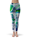 Liquid Abstract Paint V39 - All Over Print Womens Leggings / Yoga or Workout Pants