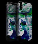 Liquid Abstract Paint V39 - iPhone XS MAX, XS/X, 8/8+, 7/7+, 5/5S/SE Skin-Kit (All iPhones Available)