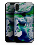Liquid Abstract Paint V39 - iPhone XS MAX, XS/X, 8/8+, 7/7+, 5/5S/SE Skin-Kit (All iPhones Available)