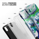 Liquid Abstract Paint V39 - iPhone X Swappable Hybrid Case