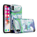 Liquid Abstract Paint V39 - iPhone X Swappable Hybrid Case