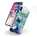 Liquid Abstract Paint V39 - iPhone X Swappable Hybrid Case