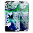 Liquid Abstract Paint V39 - Protective Skin Wrap & Decal – Compatible with iPhone SE to iPhone 17 Pro Max (All Models)