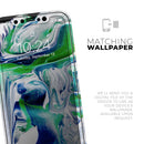 Liquid Abstract Paint V39 - Protective Skin Wrap & Decal – Compatible with iPhone SE to iPhone 17 Pro Max (All Models)
