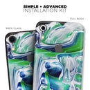 Liquid Abstract Paint V39 - Skin-Kit for the Apple iPhone XR, XS MAX, XS/X, 8/8+, 7/7+, 5/5S/SE (All iPhones Available)