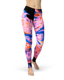 Liquid Abstract Paint V3 - All Over Print Womens Leggings / Yoga or Workout Pants