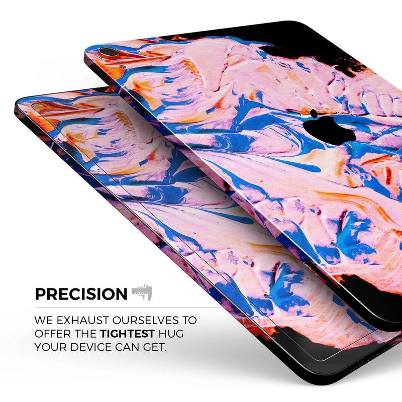 Liquid Abstract Paint V3 - Full Body Skin Decal for the Apple iPad Pro 12.9", 11", 10.5", 9.7", Air or Mini (All Models Available)