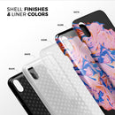 Liquid Abstract Paint V3 - iPhone X Swappable Hybrid Case