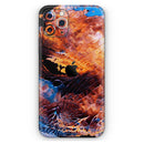 Liquid Abstract Paint V40 - Protective Skin Wrap & Decal – Compatible with iPhone SE to iPhone 17 Pro Max (All Models)