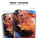 Liquid Abstract Paint V40 - Protective Skin Wrap & Decal – Compatible with iPhone SE to iPhone 17 Pro Max (All Models)