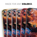 Liquid Abstract Paint V40 - Protective Skin Wrap & Decal – Compatible with iPhone SE to iPhone 17 Pro Max (All Models)
