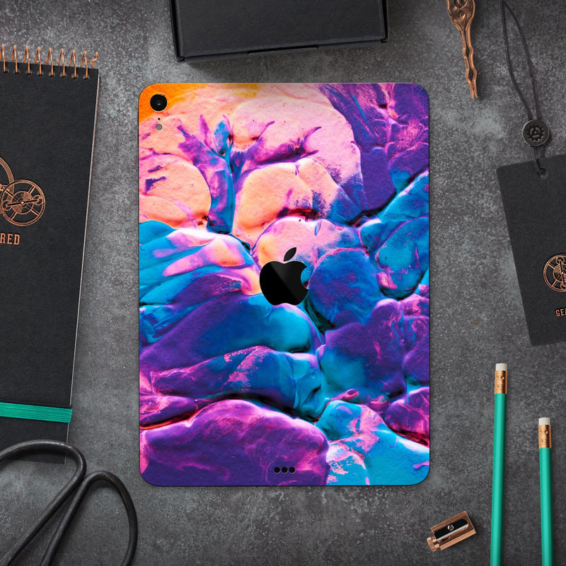 Liquid Abstract Paint V41 - Full Body Skin Decal for the Apple iPad Pro 12.9", 11", 10.5", 9.7", Air or Mini (All Models Available)
